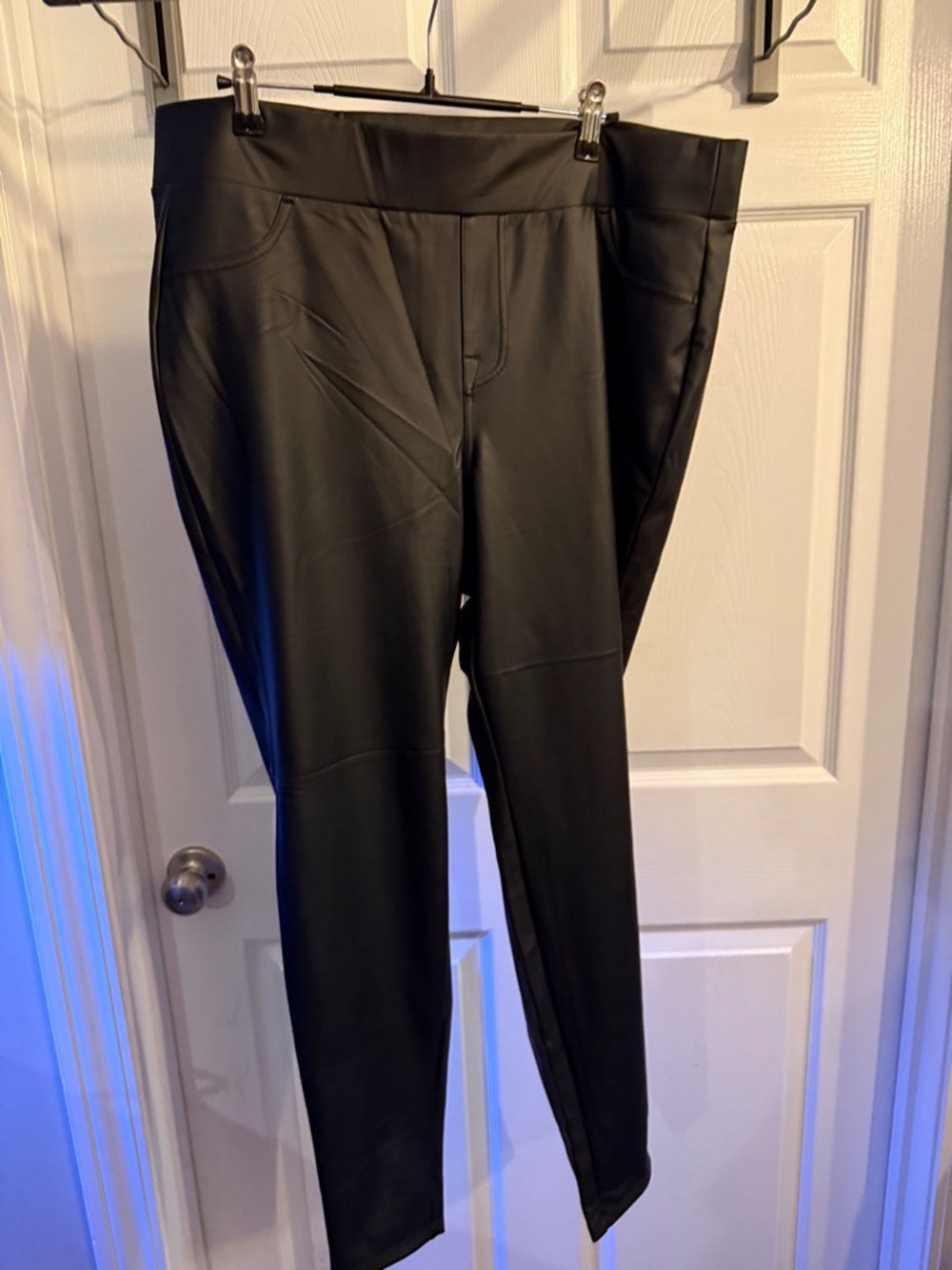 torrid Black Faux Leather Leggings - High Waist